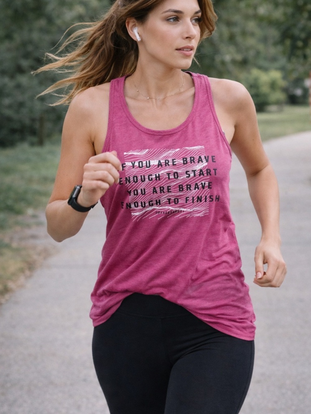 Orangetheory Women's Rose Pink Graphic Racerback Tank